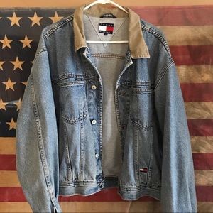 Vintage Tommy Hilfiger denim jacket.